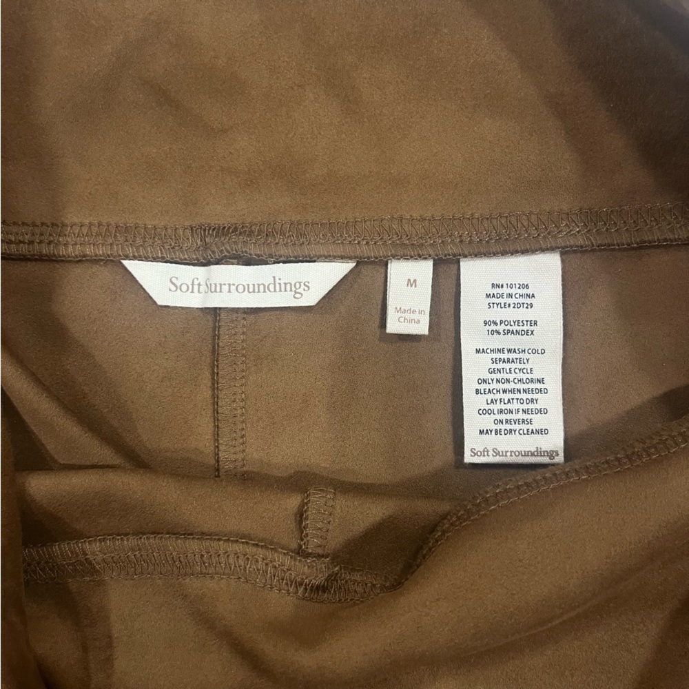 Soft Surroundings Faux Suede Leggings - Picture 6 of 8